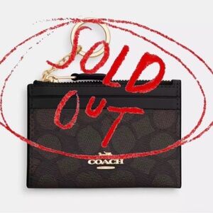 Coach Mini ID Case in Signature Canvas